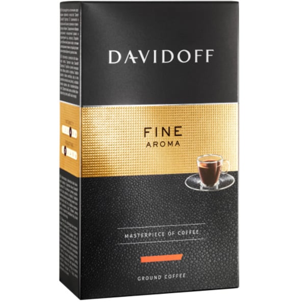 Pachet cafea macinata DAVIDOFF Fine Aroma + cana cadou 515356, 2 x 250g