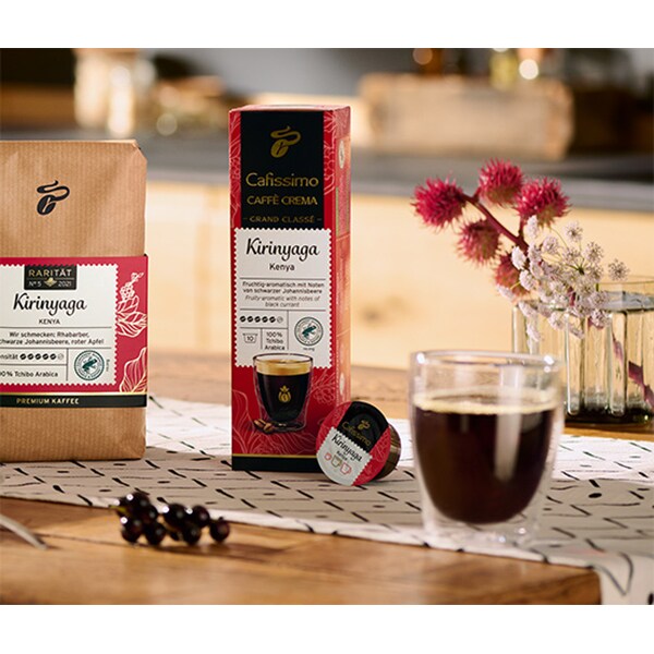 Capsule cafea Tchibo Caffe Crema Grand Classe Kirinyaga, compatibile Cafissimo, 10 capsule, 80g