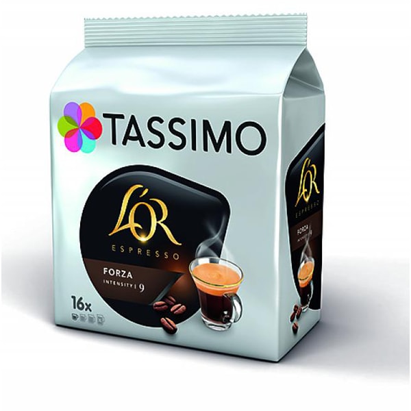 Capsule cafea L'OR Tassimo Espresso Forza, 16 capsule, 96g