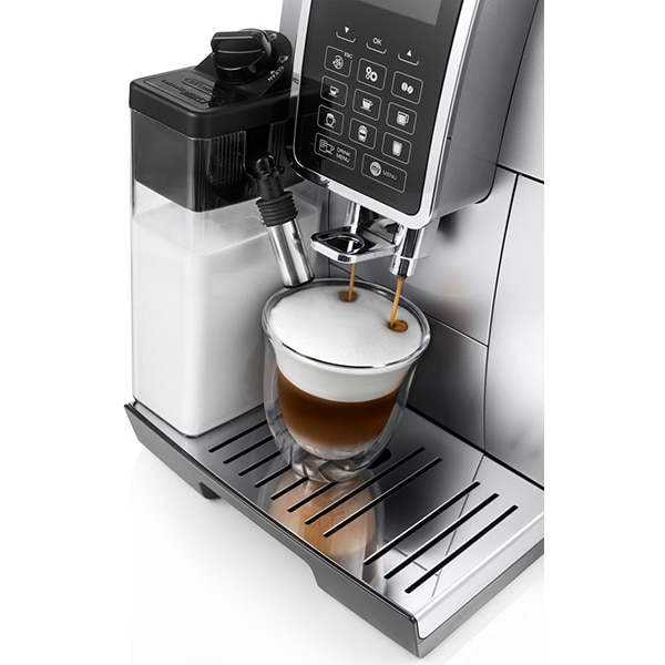 Espressor automat DELONGHI Dinamica ECAM 350.75.S, 1.8l, 1450W, 15 bar, argintiu-negru