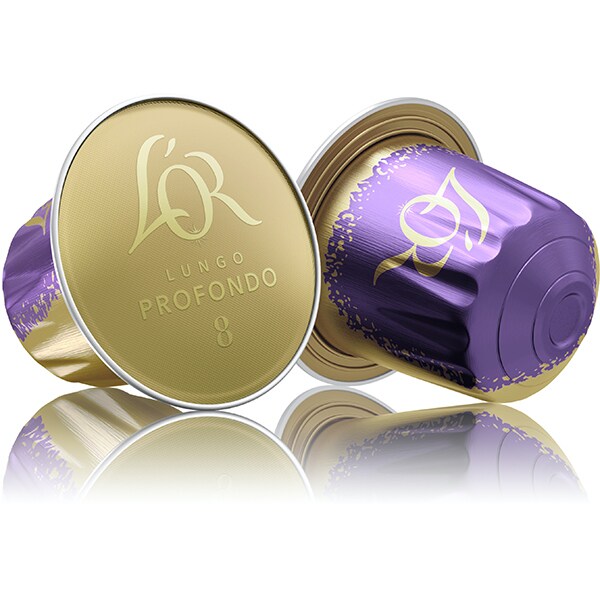 Pachet capsule cafea L'OR 10 buc Espresso Splendente + 10 buc Lungo Profondo + 10 buc Espresso Decaffeinato, compatibile Nespresso, 156g