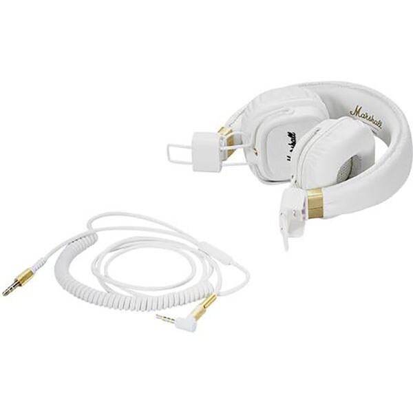 Casti MARSHALL Major II, Cu Fir, On-Ear, Microfon, alb