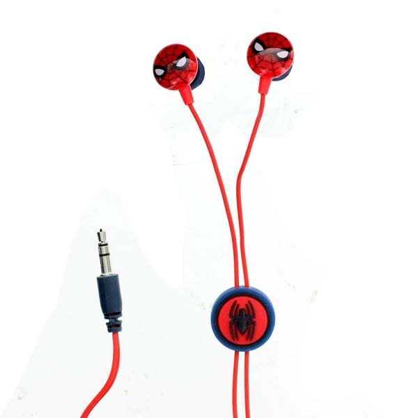 Casti Spiderman 159841, Cu Fir, In-Ear, rosu
