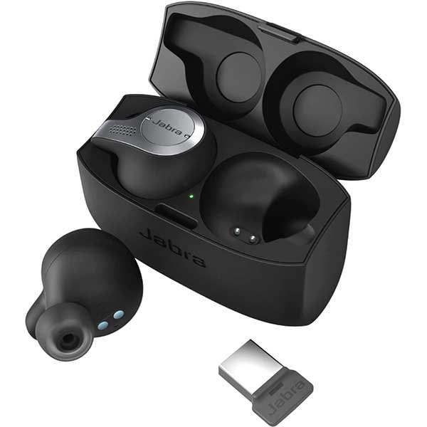 Casti JABRA Evolve 65t, True Wireless, Bluetooth, In-ear, Microfon, Noise Cancelling, negru