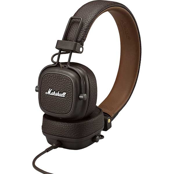 Casti MARSHALL Major III, Cu fir, On-ear, Microfon, maro