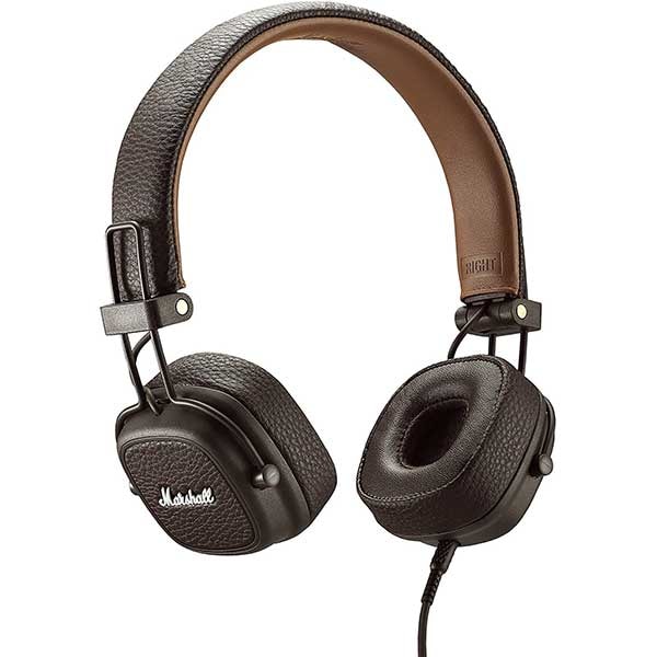Casti MARSHALL Major III, Cu fir, On-ear, Microfon, maro