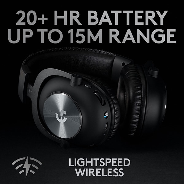 Casti Gaming Wireless LOGITECH Pro X LIGHTSPEED, 7.1 surround, multiplatforma, negru