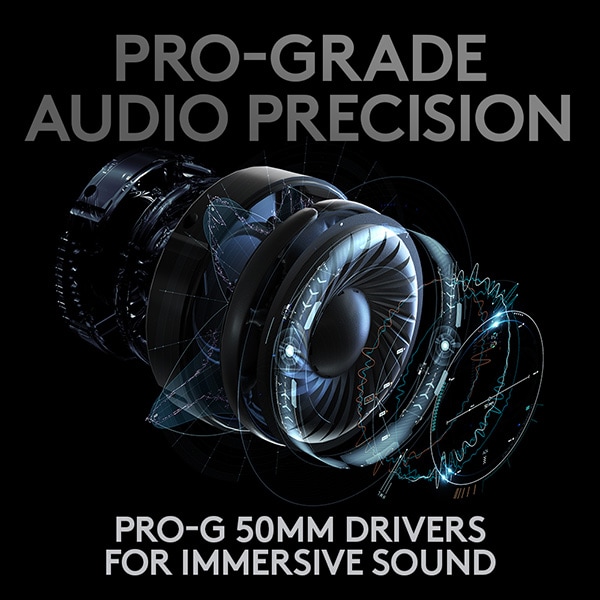 Casti Gaming Wireless LOGITECH Pro X LIGHTSPEED, 7.1 surround, multiplatforma, negru