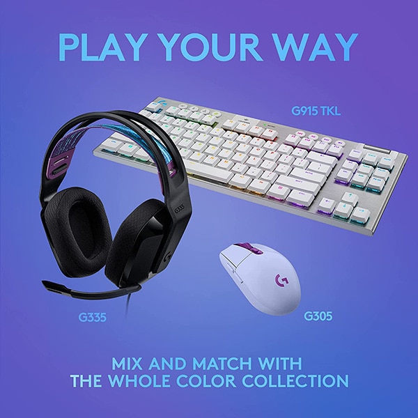 Casti Gaming LOGITECH G335, multiplatforma, 3.5mm, negru