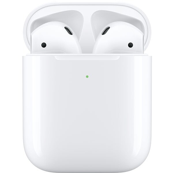 Casti APPLE AirPods 2 MRXJ2ZM/A, True Wireless, Bluetooth, In-Ear, Microfon, Carcasa Incarcare Wireless, alb