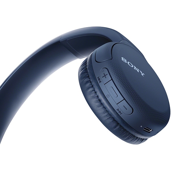Casti SONY WH-CH510, Bluetooth, On-Ear, Microfon, albastru
