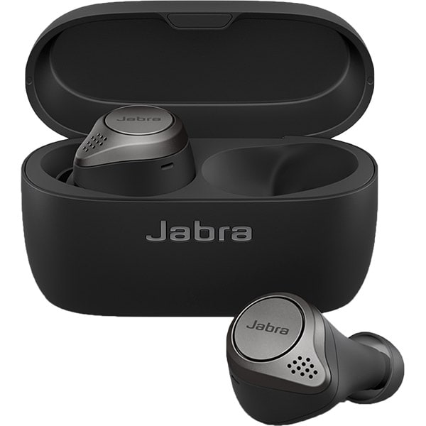 Casti JABRA Elite 75t, True Wireless, Bluetooth, In-Ear, Microfon, Noise Cancelling, Titanium Black