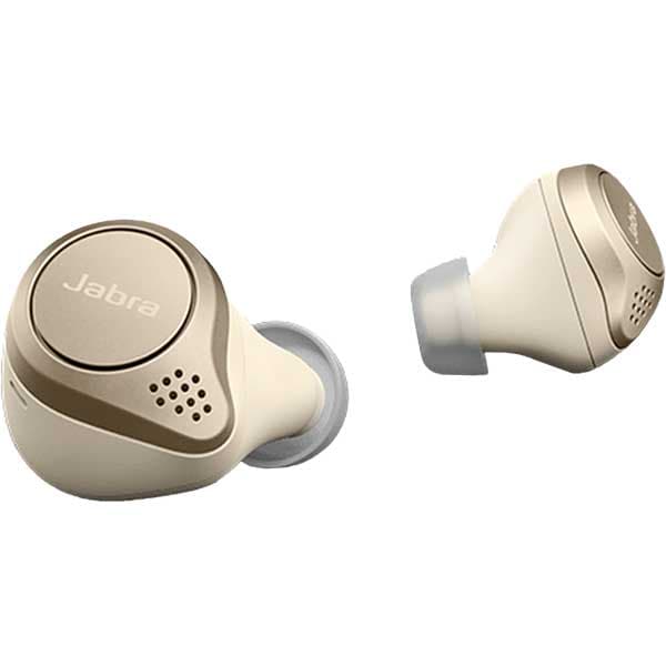 Casti JABRA Elite 75t, True Wireless, Bluetooth, In-ear, Microfon, Noise Cancelling, Gold Beige