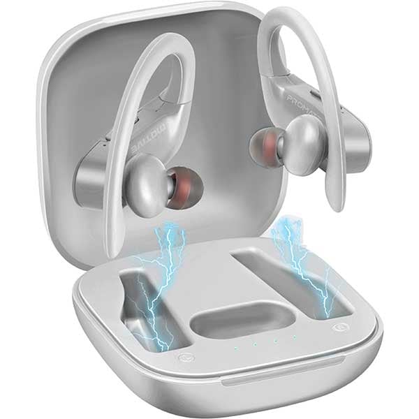 Casti PROMATE Motive, True Wireless, Bluetooth, In-ear, Microfon, alb