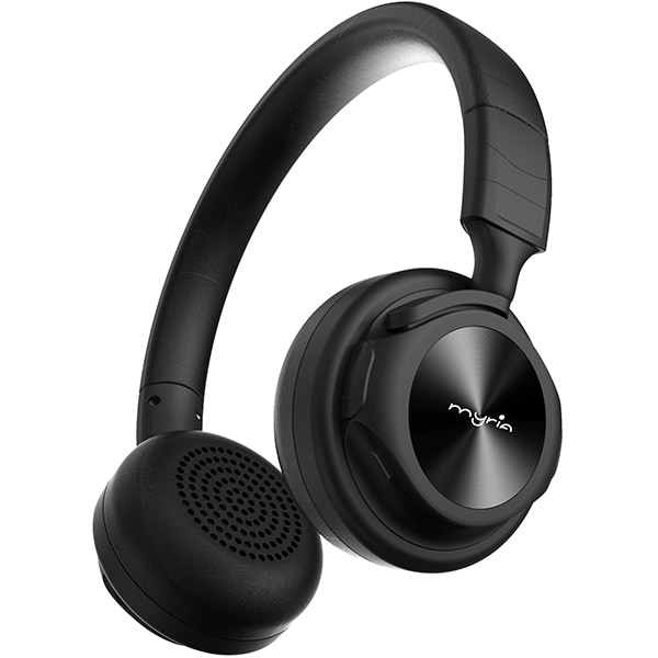 Casti MYRIA MY9049, Bluetooth, On-Ear, Microfon, negru