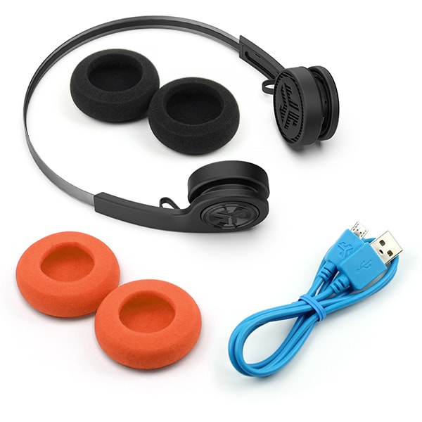 Casti JLAB Rewind Retro, Bluetooth, Over-Ear, Microfon, JLab EQ, negru