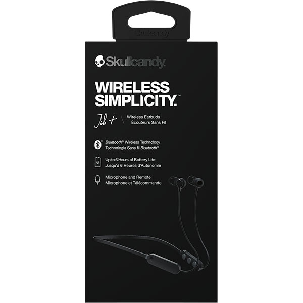Casti SKULLCANDY Jib+, S2JPW-M003, Bluetooth, In-Ear, Microfon, negru