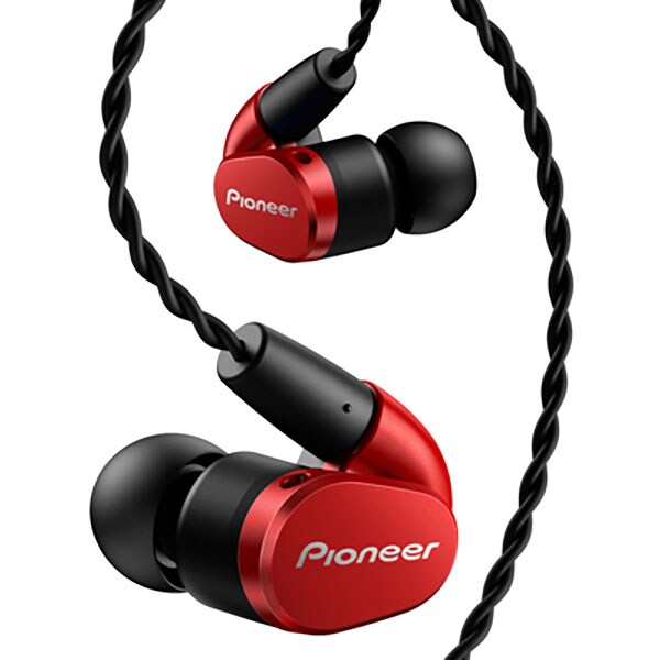 Casti PIONEER SE-CH5T-R, Cu Fir, In-Ear, Microfon, rosu