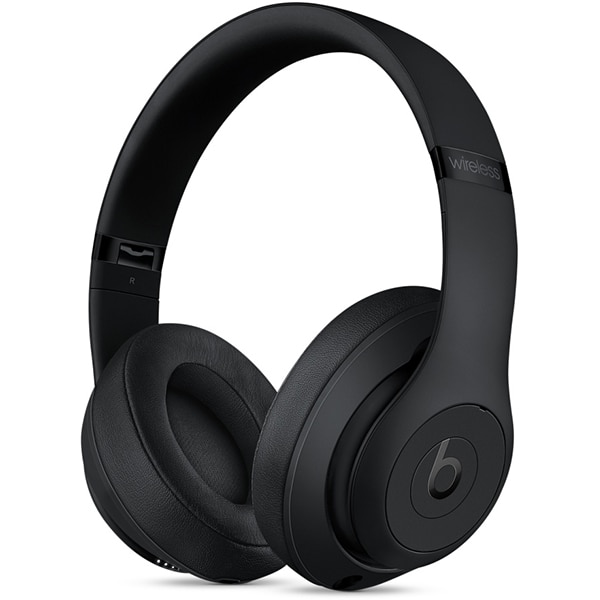 Casti BEATS Studio 3 MQ562ZM/A, Bluetooth, Over-Ear, Microfon, Noise Cancelling, negru