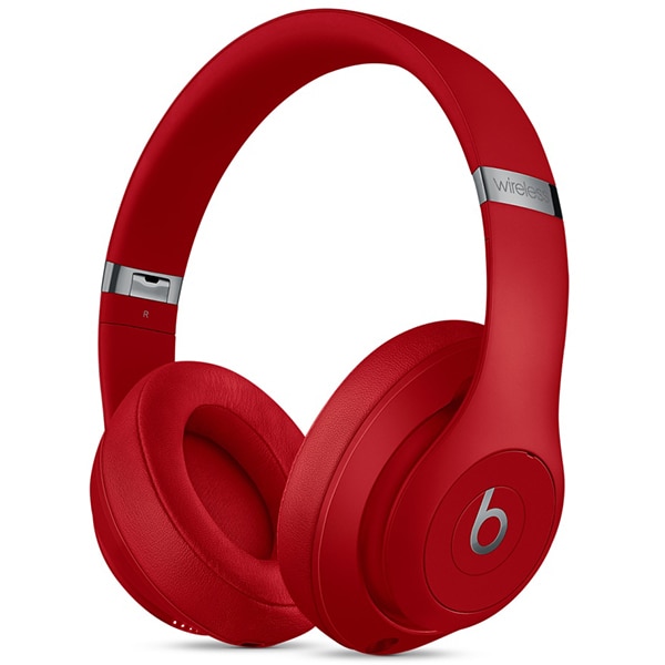 Casti BEATS Studio 3 MQD02ZM/A, Bluetooth, Over-Ear, Microfon, Noise Cancelling, rosu