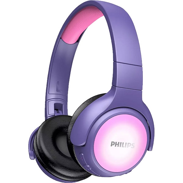 Casti pentru copii PHILIPS TAKH402PK/00, Bluetooth, On-Ear, Microfon, roz
