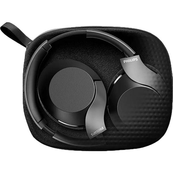 Casti PHILIPS Performance TAPH805BK/00, Bluetooth, On-Ear, Microfon, Hi-Res Audio, Noise Cancelling, negru