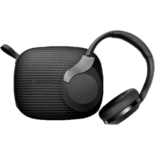 Casti PHILIPS Performance TAPH805BK/00, Bluetooth, On-Ear, Microfon, Hi-Res Audio, Noise Cancelling, negru