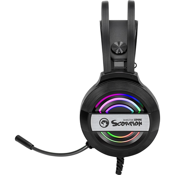 Casti Gaming MARVO HG8902 Editia 2022, stereo, USB, negru