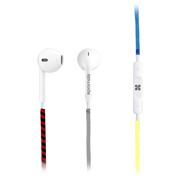 Casti PROMATE Tribe, Cu Fir, In-Ear, Microfon, rosu
