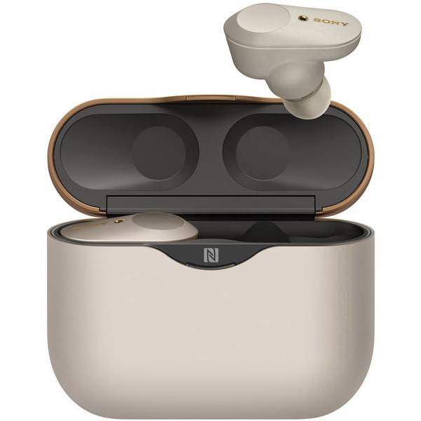 Casti SONY WF-1000XM3, True Wireless, Bluetooth, NFC, In-Ear, Microfon, Noise Cancelling, argintiu