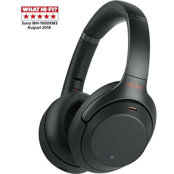 Casti SONY WH-1000XM3B, Bluetooth, NFC, On-Ear, Microfon, Noise Cancelling, negru