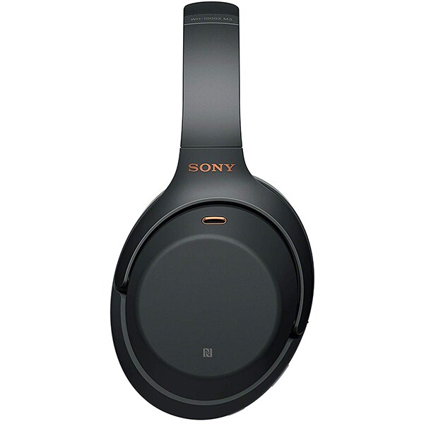 Casti SONY WH-1000XM3B, Bluetooth, NFC, On-Ear, Microfon, Noise Cancelling, negru