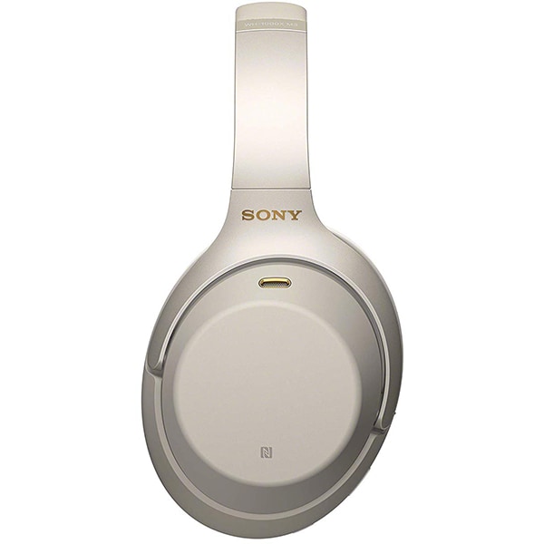Casti SONY WH-1000XM3S, Bluetooth, NFC, On-Ear, Microfon, Noise Cancelling, argintiu