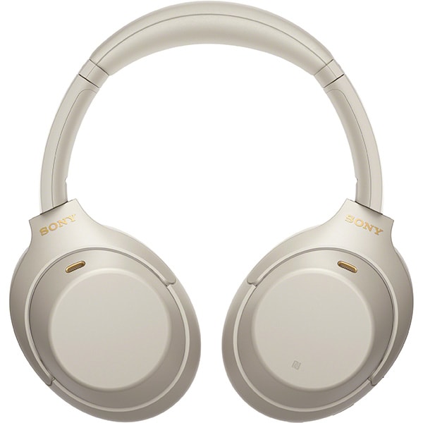 Casti SONY WH-1000XM4, Bluetooth, NFC, Over-Ear, Microfon, Noise Cancelling, argintiu
