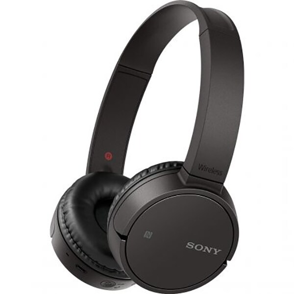 Casti SONY WHCH500B, Bluetooth, NFC, On-Ear, Microfon, negru