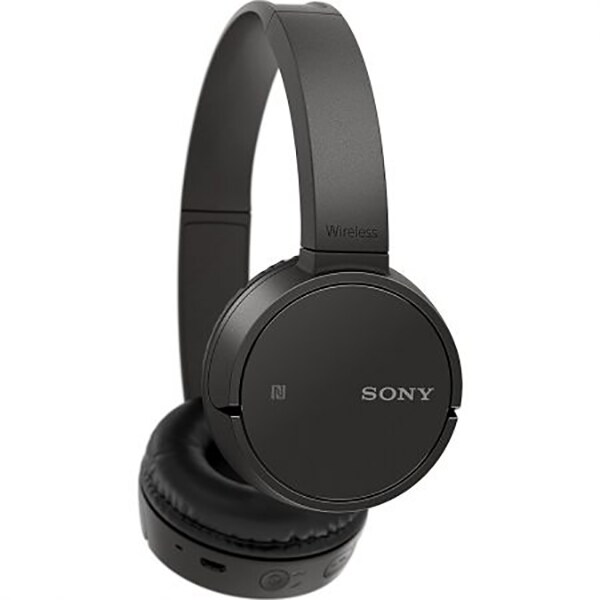 Casti SONY WHCH500B, Bluetooth, NFC, On-Ear, Microfon, negru