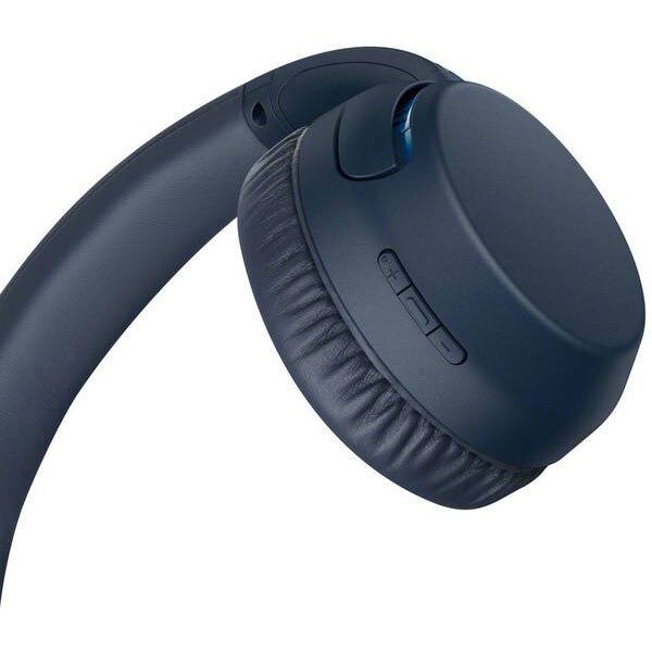 Casti SONY WH-XB700, Bluetooth, NFC, On-Ear, Microfon, albastru