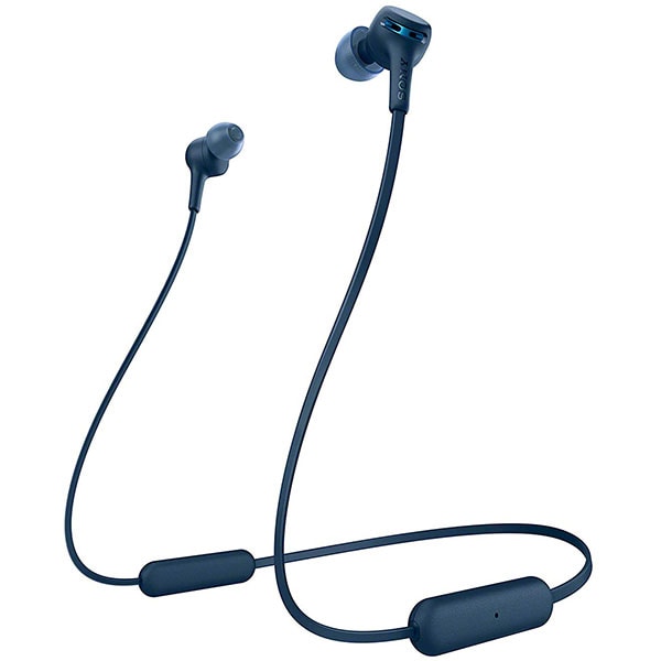 Casti SONY WI-XB400, Bluetooth, In-Ear, Microfon, Extra Bass, albastru