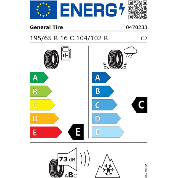 Anvelopa iarna GENERAL TIRE Eurovan Winter 2 195/65R16C 104/102R