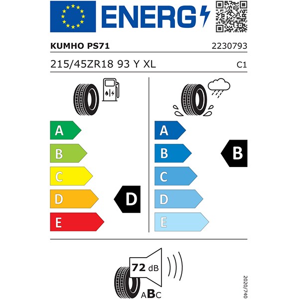 Anvelopa vara KUMHO Ecsta PS71 215/45R18 93Y XL