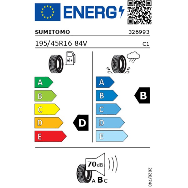 Anvelopa vara SUMITOMO BC100 195/45R16 84V XL