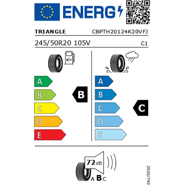 Anvelopa vara TRIANGLE SporteX TH201 245/50R20 105V XL