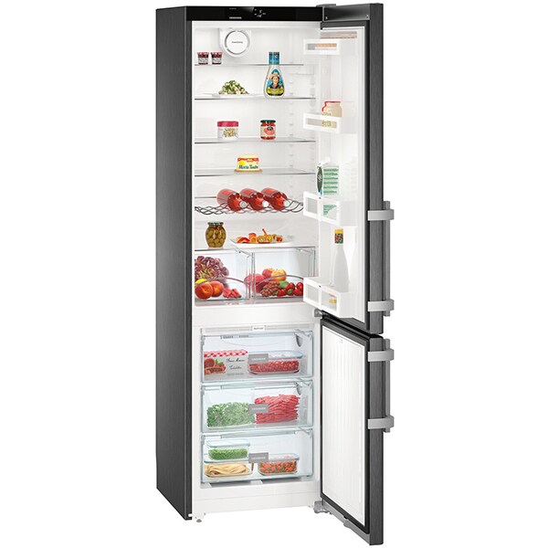 Combina frigorifica LIEBHERR CNbs 4015, Comfort No Frost, 366 l, H 201.1 cm, Clasa E, dark inox