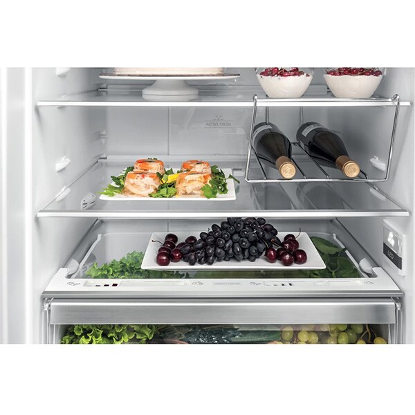 Combina frigorifica HOTPOINT HA70BE 31 X, Total No Frost, 444 l, H 195 cm, Clasa F, inox