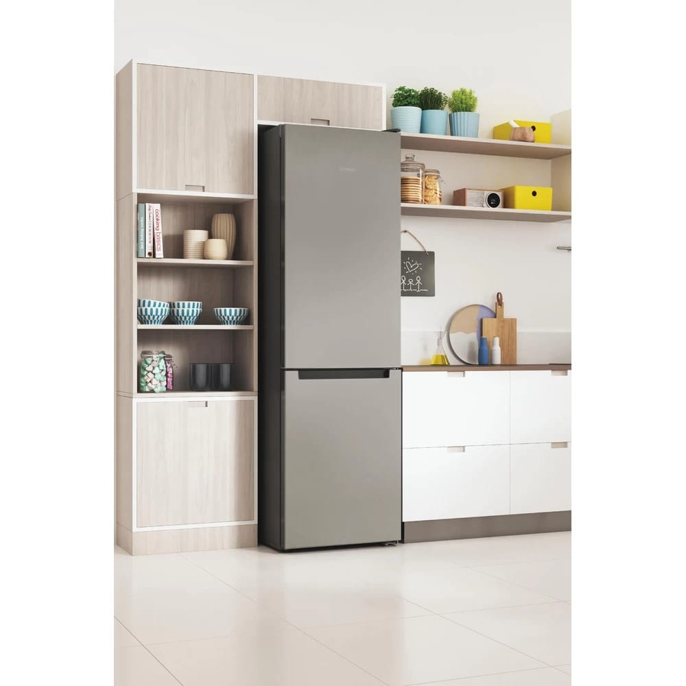 Combina frigorifica INDESIT INFC9 TI21X, Total No Frost, 367 l, H 202.7 cm, Clasa F, inox