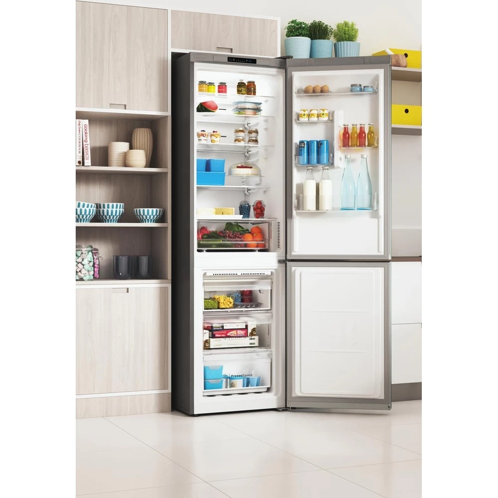 Combina frigorifica INDESIT INFC9 TI21X, Total No Frost, 367 l, H 202.7 cm, Clasa F, inox