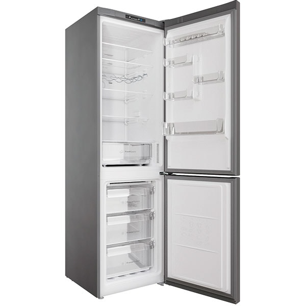 Combina frigorifica INDESIT INFC9 TI21X, Total No Frost, 367 l, H 202.7 cm, Clasa F, inox