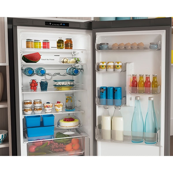 Combina frigorifica INDESIT INFC9 TI21X, Total No Frost, 367 l, H 202.7 cm, Clasa F, inox
