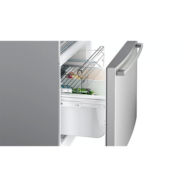 Combina frigorifica BOSCH KGB86AIFP, No Frost, 631 l, H 186 cm, Clasa F, inox