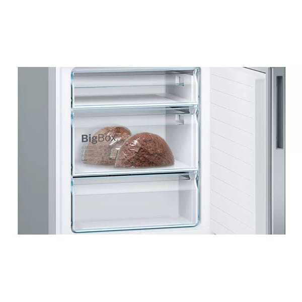 Combina frigorifica BOSCH KGE49AICA, 419 l, H 201 cm, Clasa C, inox